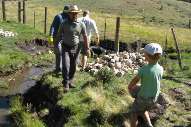 Volunteers at Midnight Meadows Restoration